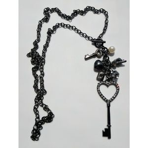 Long Key Charm Necklace